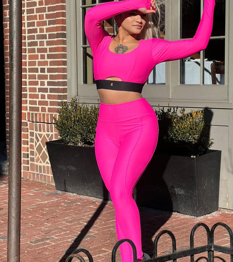 Stand Out in the Crowd with the Sofia 2.0 Pink Neon Leggings
